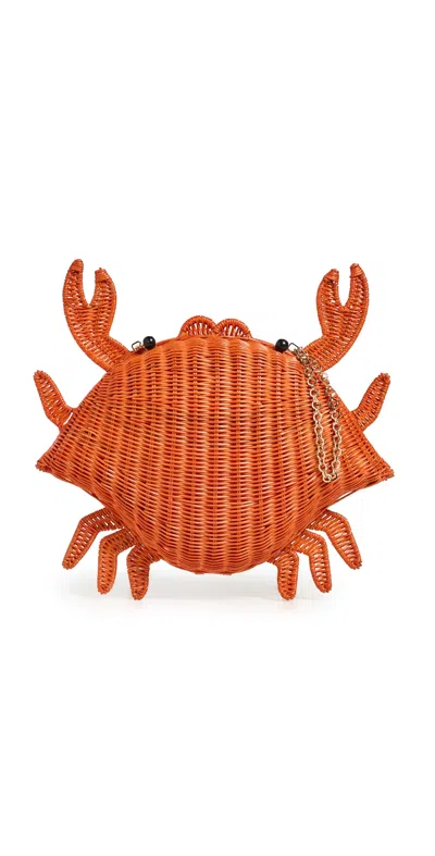Serpui Pablo Crab Clutch Orange