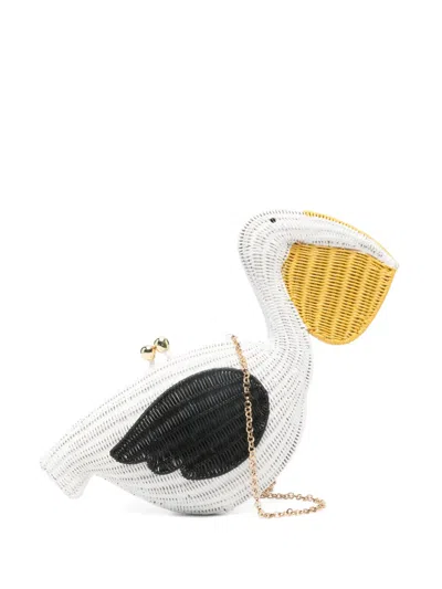 Serpui Pelican Chain Clutch Bag In Multi