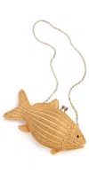 Serpui Theo Fish Clutch Toast In Toast