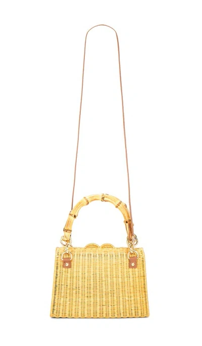 Serpui Valentina Wicker Top Handle Bag