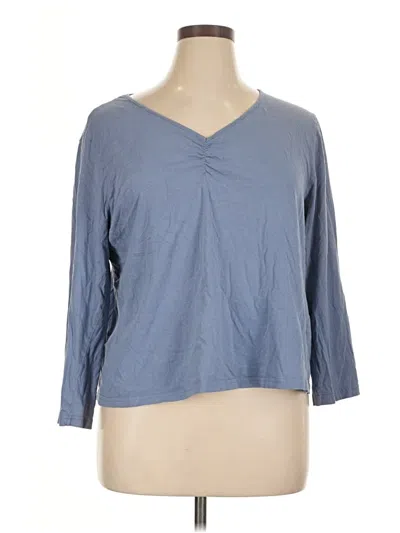 Pre-owned Serra 3/4 Sleeve T-shirt In Blue