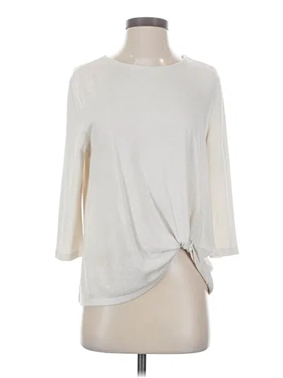 Pre-owned Serra 3/4 Sleeve T-shirt In Ivory