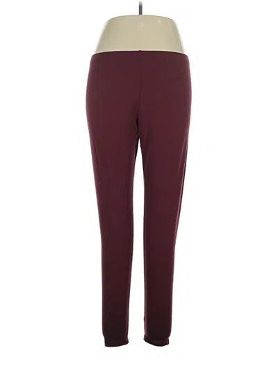 Pre-owned Serra Active Pants In Burgundy