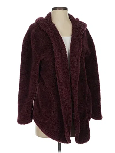 Pre-owned Serra Cardigan Sweater In Burgundy
