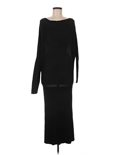 Pre-owned Serra Casual Dress In Black