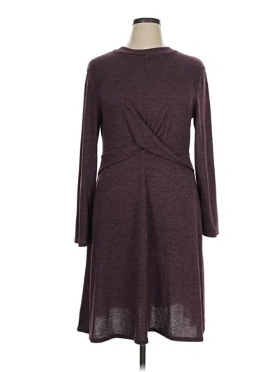 Pre-owned Serra Casual Dress In Burgundy