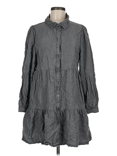 Pre-owned Serra Casual Dress In Gray