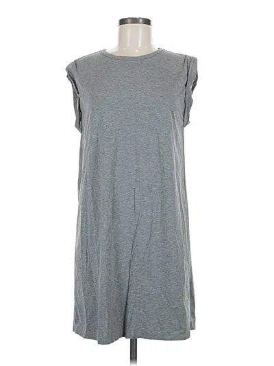 Pre-owned Serra Casual Dress In Gray