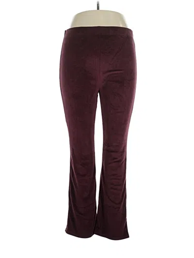 Pre-owned Serra Casual Pants In Burgundy