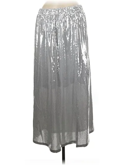Pre-owned Serra Casual Skirt In Silver