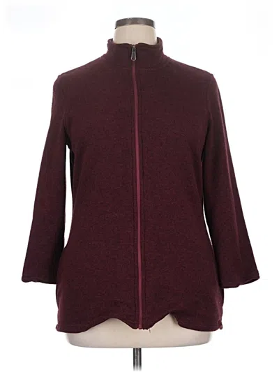 Pre-owned Serra Coat In Burgundy