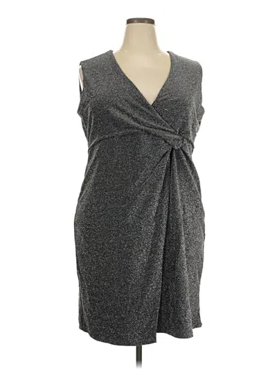 Pre-owned Serra Cocktail Dress In Gray