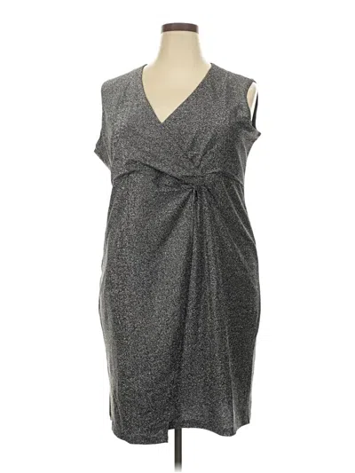 Pre-owned Serra Cocktail Dress In Gray