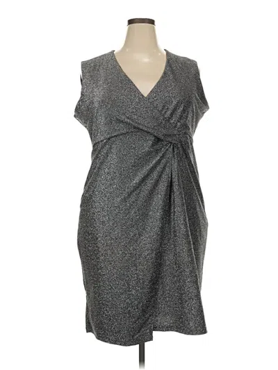 Pre-owned Serra Cocktail Dress In Gray