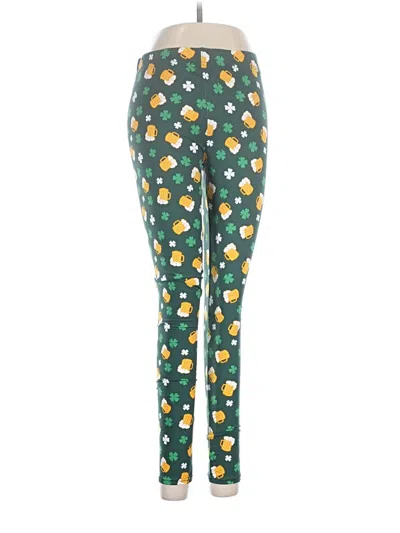Pre-owned Serra Leggings In Green