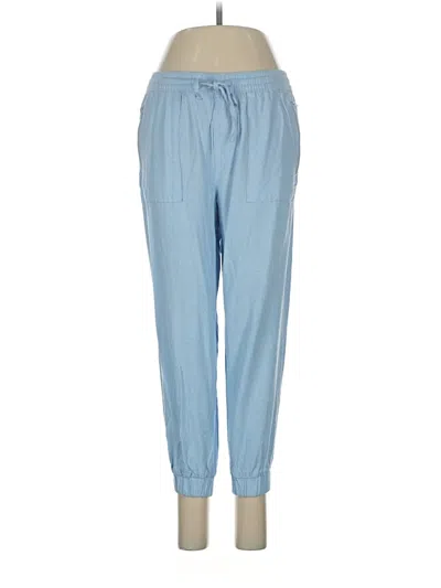 Pre-owned Serra Linen Pants In Blue