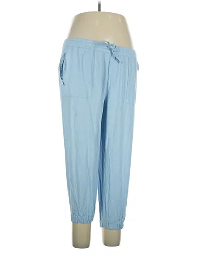Pre-owned Serra Linen Pants In Blue