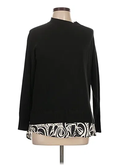 Pre-owned Serra Long Sleeve Blouse In Black