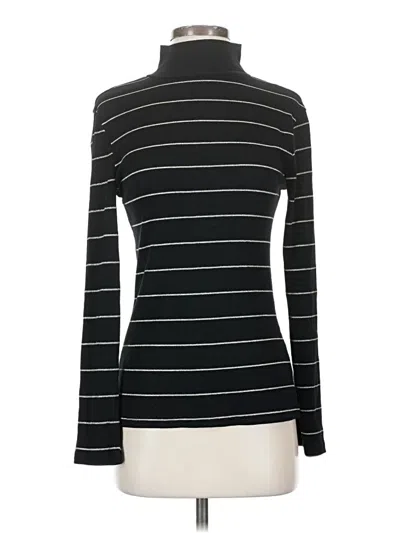 Pre-owned Serra Long Sleeve Top Black Turtleneck Tops