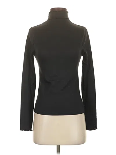 Pre-owned Serra Long Sleeve Top Black Turtleneck Tops
