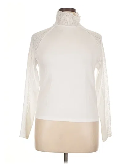 Pre-owned Serra Long Sleeve Turtleneck In Ivory