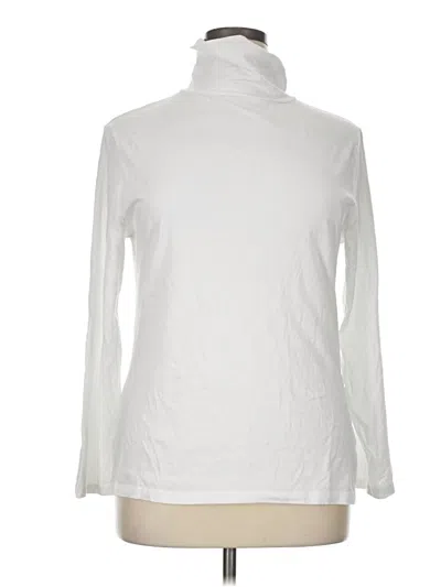 Pre-owned Serra Long Sleeve Turtleneck In White
