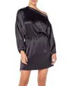 Serra Piers Off Shoulder Mini Dress In Black In Black