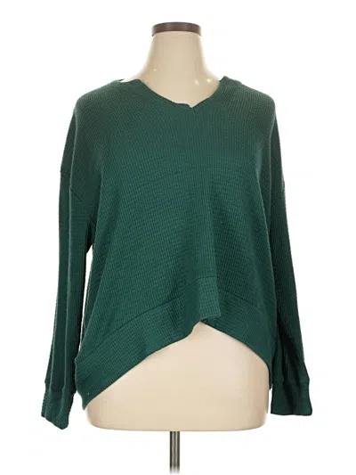 Pre-owned Serra Pullover Sweater In Green
