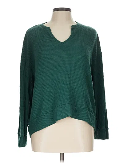 Pre-owned Serra Pullover Sweater In Green