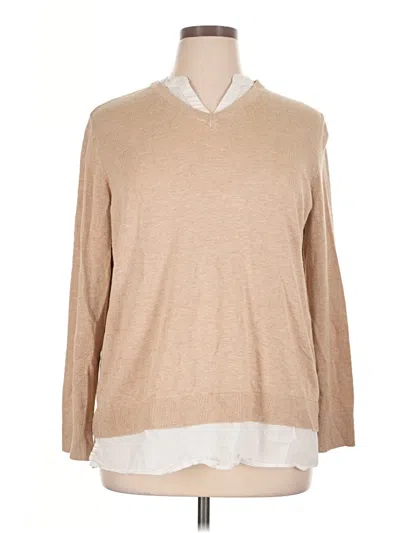 Pre-owned Serra Pullover Sweater In Tan