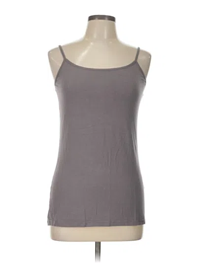 Pre-owned Serra Tank Top Gray Strapless Neckline Tops