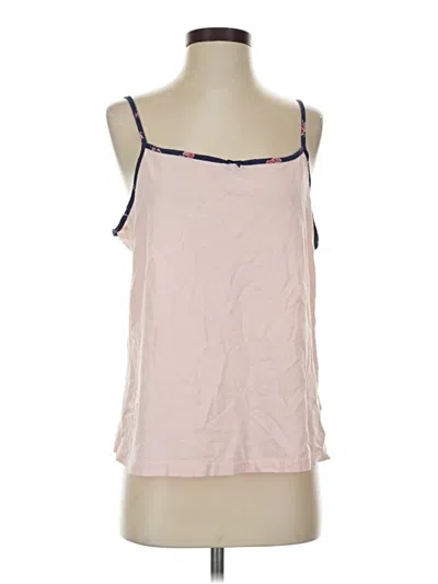 Pre-owned Serra Tank Top Pink Halter Neckline Tops