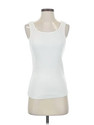 Pre-owned Serra Tank Top White Strapless Neckline Tops
