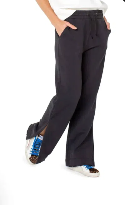 Serra The Chute Tie Waist Slit Pants In Black Black