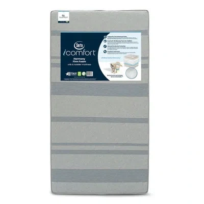 Serta 2-stage Waterproof Standard Crib Mattress In White