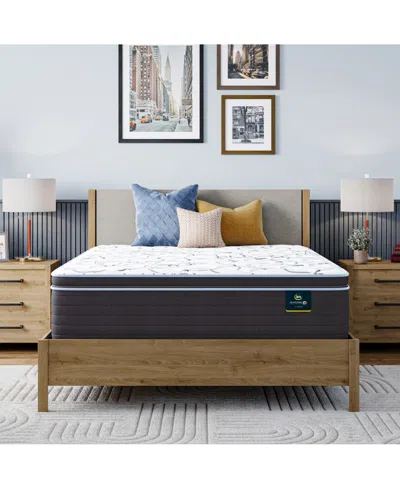 Serta 34th Street 15" Medium Pillow-top Mattress Set, Twin In Transparent