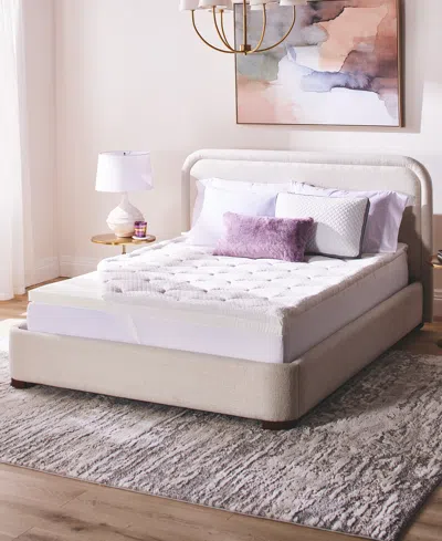 Serta 4-inch Layered Luxury Memory Foam Mattress Topper, California King In Beige