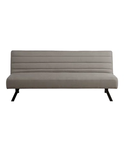 Serta 66.1" Polyester Donetta Convertible Futon In Gray