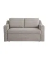 Serta 66.1"w Polyester Harley Convertible Loveseat In Flax