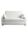 SERTA 72.6" W POLYESTER AUGUSTUS QUEEN CONVERTIBLE SOFA