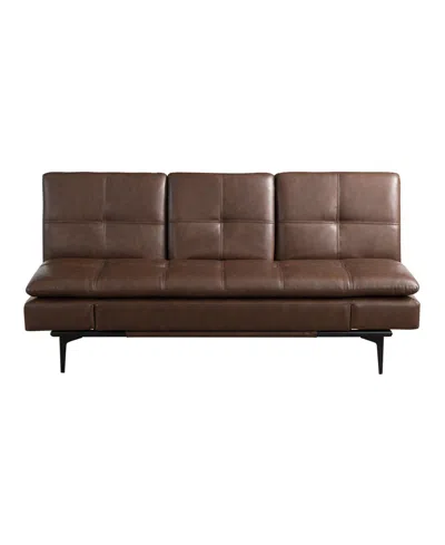 Serta 78.7" Polyester Laredo Convertible Sofa In Brown