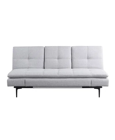 Serta 78.7" Polyester Laredo Convertible Sofa In Light Gray