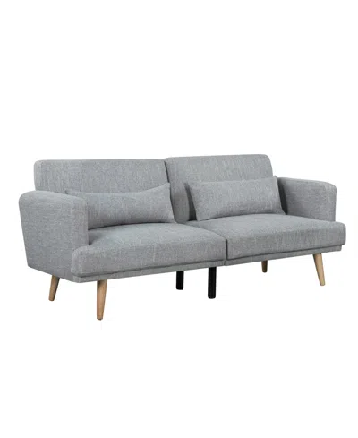 Serta 79.9" W Polyester Price Convertible Sofa In Gray