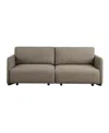 Serta 86" Polyester Tigard Convertible Sofa In Brown