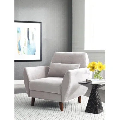 Serta Artesia Midcentury Modern Armchair In Ivory