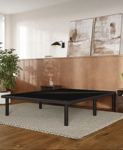 Serta Baselogic Platform Bed Frame, King In Black