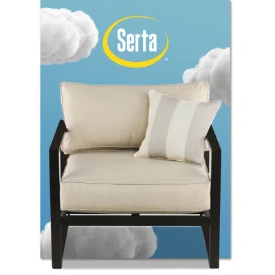 Serta Catalina Modern Outdoor Patio Furniture Collection Arm Chair, Bronze In Brown Powder Coated