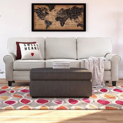 Serta Copenhagen 77" Sofa With Storage In Light Gray