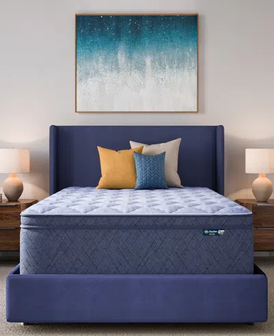 Serta Dream Haven 16" Plush Pillow Top Mattress, Full In Blue