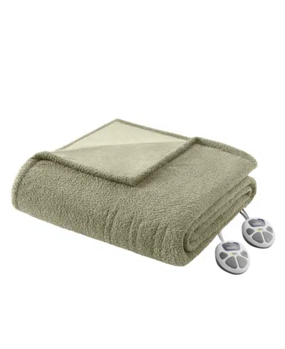 Serta Dream Soft Heated Blanket, Queen In Sage